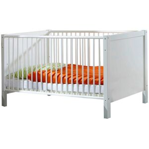 WIMEX Helsingborg Babybett - 70x140cm, Weiß, Verstellbare Schlupfsprossen WIMEX Helsingborg Babybett - 70x140cm, Weiß, Verstellbare Schlupfsprossen