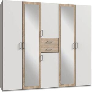 WIMEX Diver Kleiderschrank - Spiegel, 225cm breit, 6 Türen, 2 Schubladen - Kleiderschrank WIMEX Diver Kleiderschrank - Spiegel, 225cm breit, 6 Türen, 2 Schubladen - Kleiderschrank