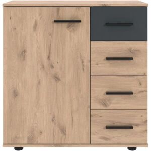 WIMEX Budapest Sideboard - 4 Schubladen, 81cm, Grau WIMEX Budapest Sideboard - 4 Schubladen, 81cm, Grau