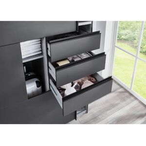 WIMEX Saigon Kleiderschrank - 3 Türen, Glas, 6 Schubladen - Schrank WIMEX Saigon Kleiderschrank - 3 Türen, Glas, 6 Schubladen - Schrank