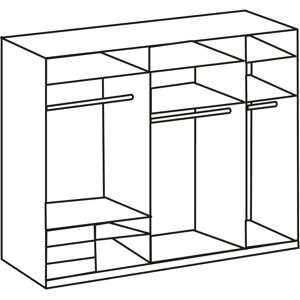 WIMEX Level Schwebetürenschrank - Weiß, 250cm x 236cm WIMEX Level Schwebetürenschrank - Weiß, 250cm x 236cm