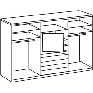 Wimex Magic Wardrobe with TV Element - White Wimex Magic Wardrobe with TV Element - White
