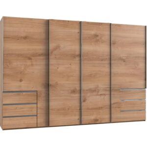 WIMEX Braun 4-türiger Kleiderschrank mit Syncro-Technik WIMEX Braun 4-türiger Kleiderschrank mit Syncro-Technik