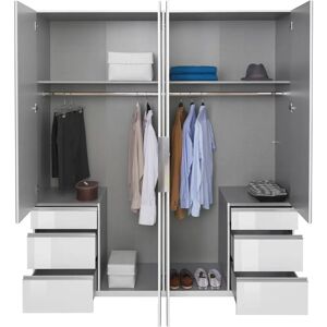 WIMEX Level Kleiderschrank - Glas Türen, Spiegel, 200x236cm WIMEX Level Kleiderschrank - Glas Türen, Spiegel, 200x236cm