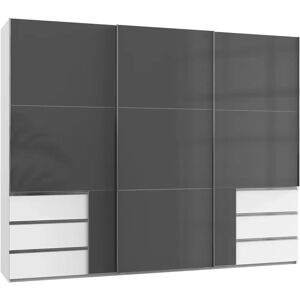 Wimex Level Kleiderschrank - Große weiße Glastüren Wimex Level Kleiderschrank - Große weiße Glastüren