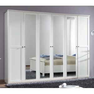 WIMEX Chalet Kleiderschrank - 6-türig, Weiß, Spiegel, 270x210x58cm WIMEX Chalet Kleiderschrank - 6-türig, Weiß, Spiegel, 270x210x58cm