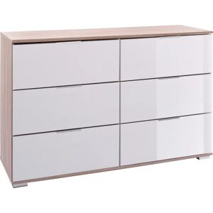 WIMEX Easy Braun Sideboard mit 6 Schubladen - Modernes Stauraum-Möbel WIMEX Easy Braun Sideboard mit 6 Schubladen - Modernes Stauraum-Möbel