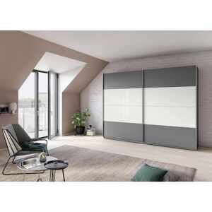 RAUCH Quadra Kleiderschrank - Schiebetüren, 271cm, Grau, Made in Germany RAUCH Quadra Kleiderschrank - Schiebetüren, 271cm, Grau, Made in Germany