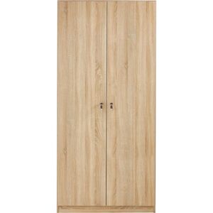 RAUCH Bergheim Kleiderschrank - 2 Türen, Hell Struktureiche, 92cm Breite RAUCH Bergheim Kleiderschrank - 2 Türen, Hell Struktureiche, 92cm Breite