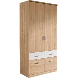Kleiderschrank Bremen - Beige, 2 Türen, 2 Schubladen - Kleiderschrank Kleiderschrank Bremen - Beige, 2 Türen, 2 Schubladen - Kleiderschrank