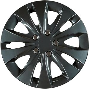 Cartrend Storm Cache de roue noire 15 pouces - Ensemble de 4 - Publicité Cartrend Storm Cache de roue noire 15 pouces - Ensemble de 4 - Publicité