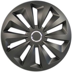 Cartrend Coques de roue Fox 14 pouces noir mat - Publicité Cartrend Coques de roue Fox 14 pouces noir mat - Publicité