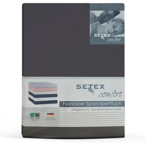 SETEX Feinbiber Fitted Sheet - 160x200cm, 23cm deep, Gray - Mattress Cover SETEX Feinbiber Fitted Sheet - 160x200cm, 23cm deep, Gray - Mattress Cover