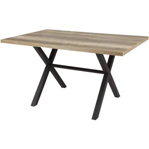 Hela Bonny Esstisch - 140x90 cm, Schwarz, Wildeiche-Optik Hela Bonny Esstisch - 140x90 cm, Schwarz, Wildeiche-Optik