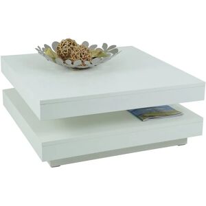Hela Weiß 78x78 Drehbarer Couchtisch - Couchtisch Hela Weiß 78x78 Drehbarer Couchtisch - Couchtisch