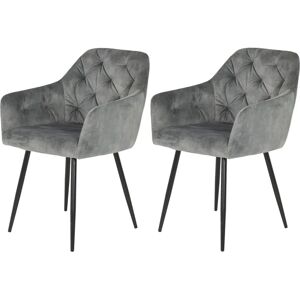 Hela Vintage Fluwelen Armstoelen Set - Max. 120kg Hela Vintage Fluwelen Armstoelen Set - Max. 120kg