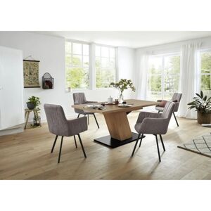 Hela GESA Esstisch-Set - Vintage Grau - Ausziehbarer Tisch & 4 Stühle Hela GESA Esstisch-Set - Vintage Grau - Ausziehbarer Tisch & 4 Stühle