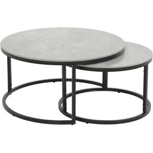 Hela LUIS Grau Runder Couchtisch - Couchtisch Hela LUIS Grau Runder Couchtisch - Couchtisch