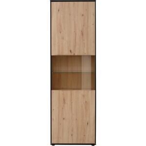 Hela Ariana Schwarze Vitrine - Glaskabinett mit Regalen Hela Ariana Schwarze Vitrine - Glaskabinett mit Regalen