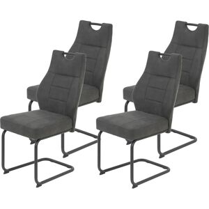Hela Linda S Polsterstuhl - 4er Pack - Grau Hela Linda S Polsterstuhl - 4er Pack - Grau
