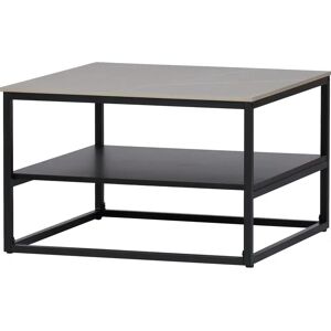 Hela HUGO Grau/Schwarz Sintered Stone Quadratischer Couchtisch - Couchtisch Hela HUGO Grau/Schwarz Sintered Stone Quadratischer Couchtisch - Couchtisch