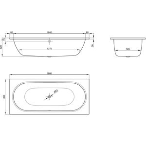 Bette Starlet Rechteck-Badewanne - 180x80cm, Weiß, Glasur Plus Bette Starlet Rechteck-Badewanne - 180x80cm, Weiß, Glasur Plus