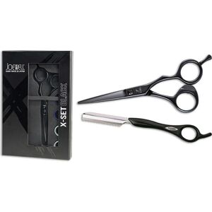 Joewell X-Set Black - Hairdressing scissors and razor set Joewell X-Set Black - Hairdressing scissors and razor set