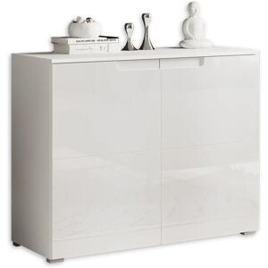 HBZ Spice Weiß Hochglanz 100x80x40cm Kommode - Möbel HBZ Spice Weiß Hochglanz 100x80x40cm Kommode - Möbel
