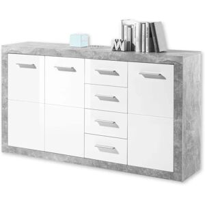HBZ Stone 2 Weiß Glanz Sideboard - Sideboard HBZ Stone 2 Weiß Glanz Sideboard - Sideboard