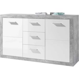 HBZ Stein Weiß Hochglanz Sideboard - 147x89x37 cm HBZ Stein Weiß Hochglanz Sideboard - 147x89x37 cm