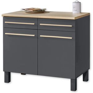 BALCULINA Bilberry Unterschrank - 2 Einlegeböden, 2 Schubladen, Drehtüren - Unterschrank BALCULINA Bilberry Unterschrank - 2 Einlegeböden, 2 Schubladen, Drehtüren - Unterschrank