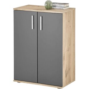Bega Consult Metten - Kommode + Sideboard - Grau, 2 Türen, 1 Regal Bega Consult Metten - Kommode + Sideboard - Grau, 2 Türen, 1 Regal