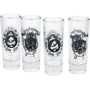 Set de 4 pahare de shot Motörhead - Sticlă - Licență oficială Set de 4 pahare de shot Motörhead - Sticlă - Licență oficială