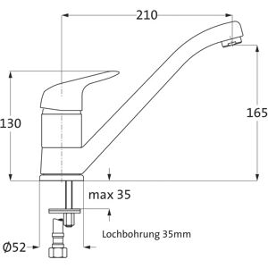 Herzbach Kappa Niederdruck Chrom Küchenarmatur - Küchenarmatur Herzbach Kappa Niederdruck Chrom Küchenarmatur - Küchenarmatur