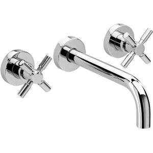 Herzbach Herzbach Stilo Fitting - Wandmontage Brugmengkraan 160 mm Chroom Herzbach Herzbach Stilo Fitting - Wandmontage Brugmengkraan 160 mm Chroom