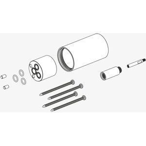 Herzbach Herzbach Logic Plus - 30mm Zwarte Mat Douche Mengkraan Verlenging Herzbach Herzbach Logic Plus - 30mm Zwarte Mat Douche Mengkraan Verlenging