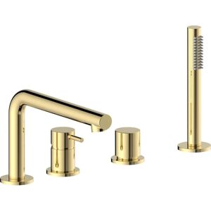 Herzbach Herzbach SIRO PVD GOLD Robinet de baignoire à quatre trous - Robinet - Publicité Herzbach Herzbach SIRO PVD GOLD Robinet de baignoire à quatre trous - Robinet - Publicité