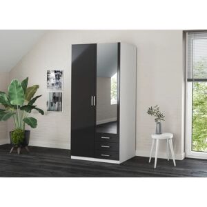 PRIESS Amsterdam Kleiderschrank - Modernes Design, LED-Beleuchtung, 2 Türen PRIESS Amsterdam Kleiderschrank - Modernes Design, LED-Beleuchtung, 2 Türen