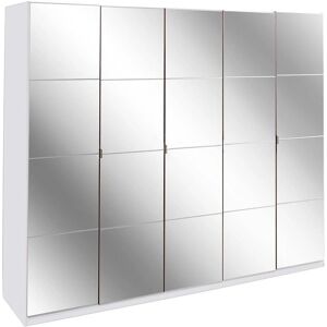 Priess Malaga Kleiderschrank mit Spiegeltüren - 231x54x193 cm Priess Malaga Kleiderschrank mit Spiegeltüren - 231x54x193 cm