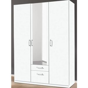 Priess Bilbao Weiß Kleiderschrank - 3-türig, 140x54x193cm Priess Bilbao Weiß Kleiderschrank - 3-türig, 140x54x193cm
