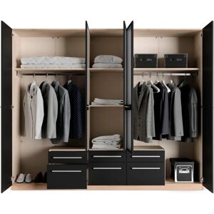 PRIESS Barcelona Kleiderschrank - Mit Spiegel & Beleuchtung PRIESS Barcelona Kleiderschrank - Mit Spiegel & Beleuchtung