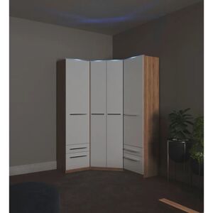 Priess Barcelona Eckkleiderschrank - Platzsparend, Modernes Design Priess Barcelona Eckkleiderschrank - Platzsparend, Modernes Design