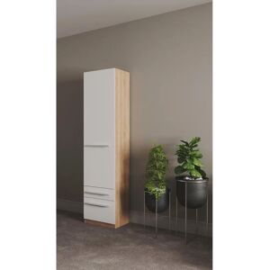 Priess Barcelona Kleiderschrank - Metallstangen, Schubladen, Spiegel Priess Barcelona Kleiderschrank - Metallstangen, Schubladen, Spiegel