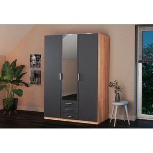 Priess Amsterdam Kleiderschrank - Glaskranzblende, LED, 3-türig Priess Amsterdam Kleiderschrank - Glaskranzblende, LED, 3-türig