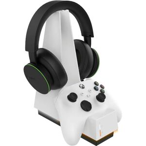 Chargeur Xbox Blanc Snakebyte - Manette et Casque - Series X/S & One Chargeur Xbox Blanc Snakebyte - Manette et Casque - Series X/S & One