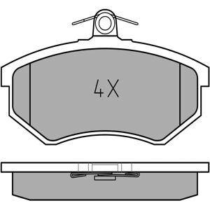 MEYLE 025 206 6919 - Brake Pads for Audi 80, 90, A4 Cabriolet, Coupe MEYLE 025 206 6919 - Brake Pads for Audi 80, 90, A4 Cabriolet, Coupe
