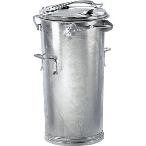 Contenitore rifiuti in acciaio Kaiserkraft - 50L - Zincato - Interno/Esterno Contenitore rifiuti in acciaio Kaiserkraft - 50L - Zincato - Interno/Esterno