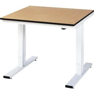 RAU Masă de lucru reglabilă - 720-1120mm, MDF, 300kg, Gri deschis RAU Masă de lucru reglabilă - 720-1120mm, MDF, 300kg, Gri deschis
