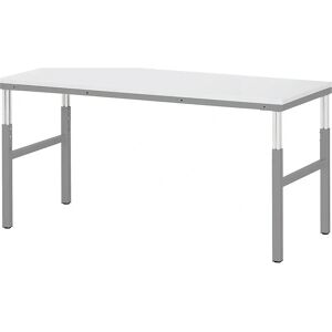 Banco da lavoro ESD RAU grigio chiaro - Regolabile in altezza 650-1000mm Banco da lavoro ESD RAU grigio chiaro - Regolabile in altezza 650-1000mm