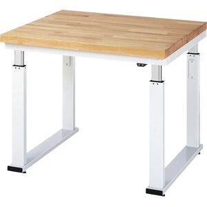 RAU Elektrisch höhenverstellbarer Arbeitstisch - 600 kg, Buchenholz, 1000x900mm RAU Elektrisch höhenverstellbarer Arbeitstisch - 600 kg, Buchenholz, 1000x900mm